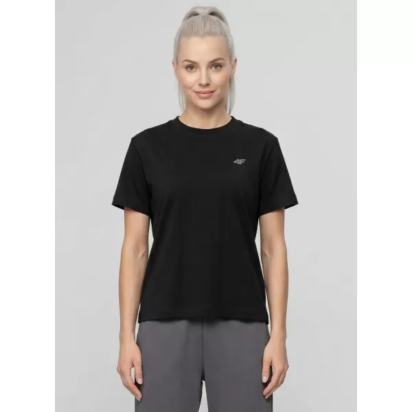  Dámske tričko 4F WMM00TTSHF3310 DEEP BLACK 