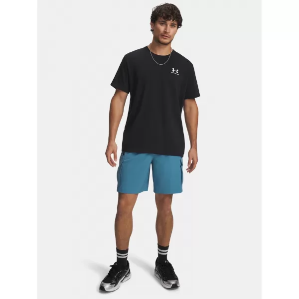  Pánske kraťasy UNDER ARMOUR VIBE WOVEN CARGO SHORT 1386560-466 MODRÁ 