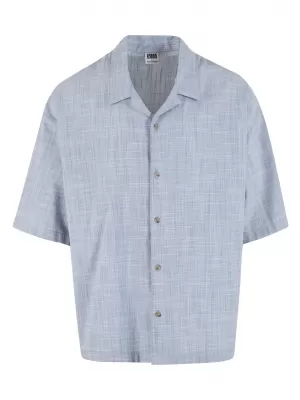 Pánska košeľa URBAN CLASSICS TB7562 LIGHTBLUE/WHITE