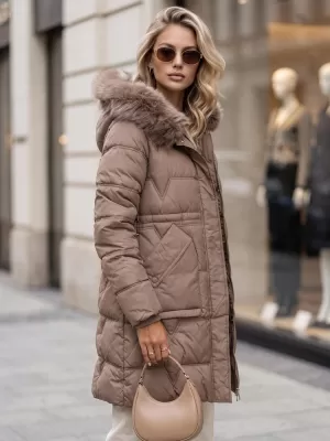 Dámska bunda DSTREET TY5821 KHAKI