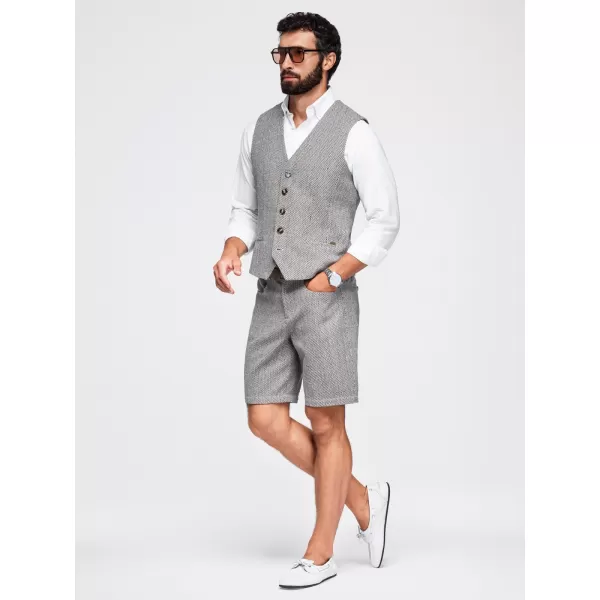  Pánske kraťasy OMBRE OM-SRCS-0189 BROWN MELANGE 