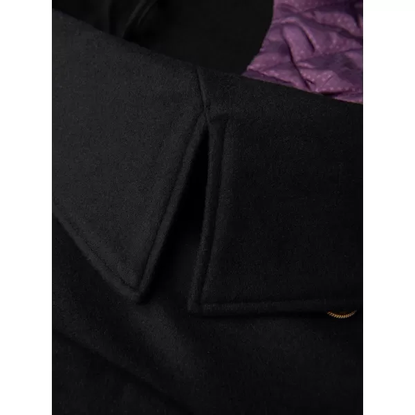  Pánsky kabát OMBRE OM-COWC-0156 BLACK 