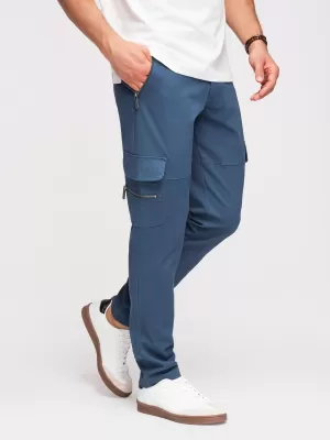 Pánske nohavice OMBRE P1517 DARK BLUE