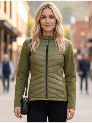 Dámska hybridná bunda MALFINI PREMIUM CROSS 556 AVOCADO GREEN