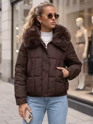 Dámska bunda DSTREET TY6040 HNEDÁ