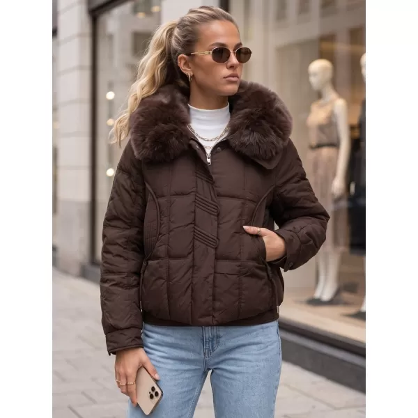  Dámska bunda DSTREET TY6040 HNEDÁ 