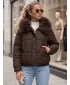 Dámska bunda DSTREET TY6040 HNEDÁ