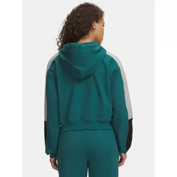  Dámska mikina UNDER ARMOUR SPORT TERRY TREND HOODIE 6009705-338 ZELENÁ 