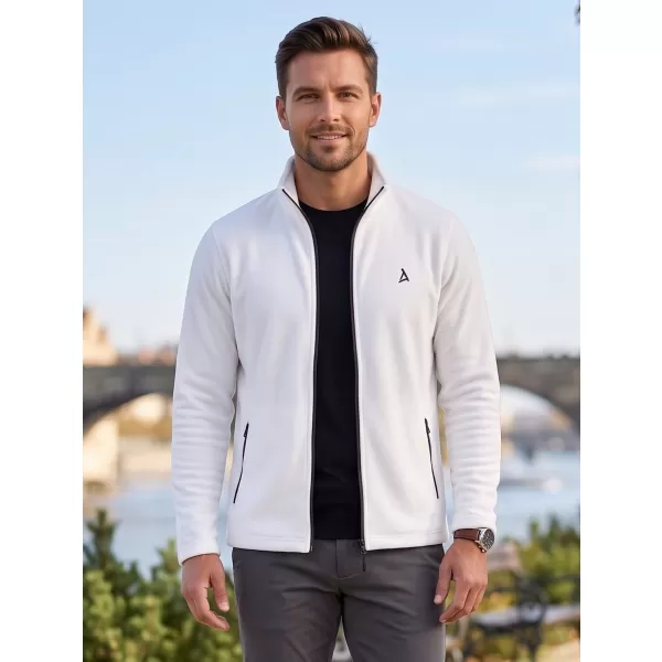  Pánska fleece mikina ALTISPORT ALM002852 BIELA 