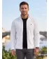 Pánska fleece mikina ALTISPORT ALM002852 BIELA