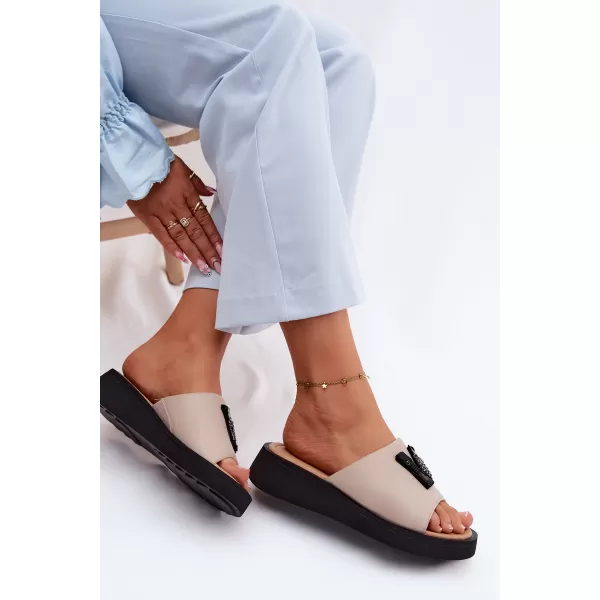 Dámske šľapky VINCEZA 66950 BEIGE 