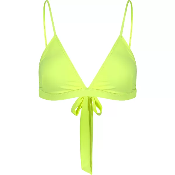  Dámske bikiny - vrchný diel NORDBLANC WATERFALL NBSSS8213 ŽIARIVO ŽLTÁ 