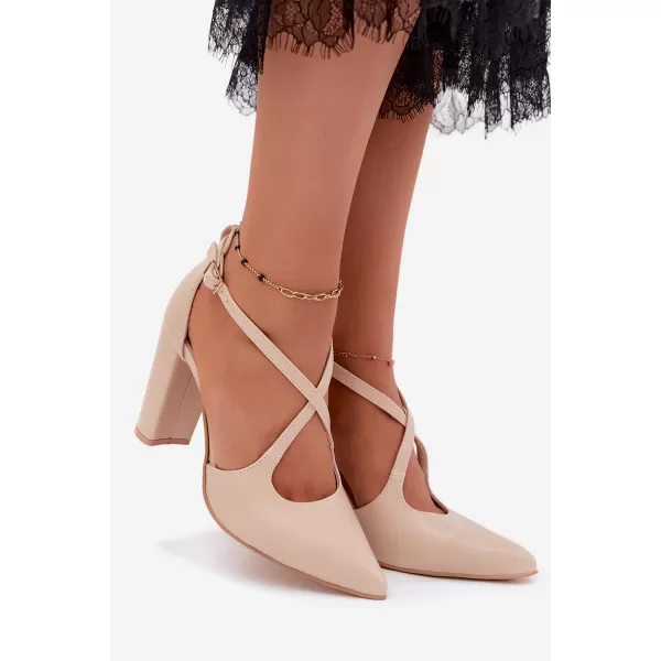  Dámske lodičky ZAZOO 1053 BROWN 