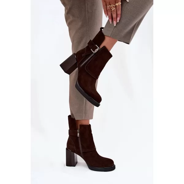  Dámske čižmy VINCEZA 91152 CHOCOLATE 