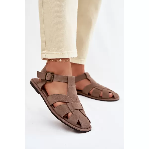  Dámske sandále BIG STAR SHOES TT274250 BEIGE 