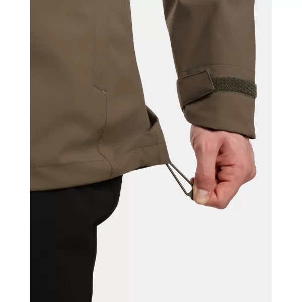  Pánska hardshellová bunda KILPI MONTANA-M 1M0102KI KHAKI 
