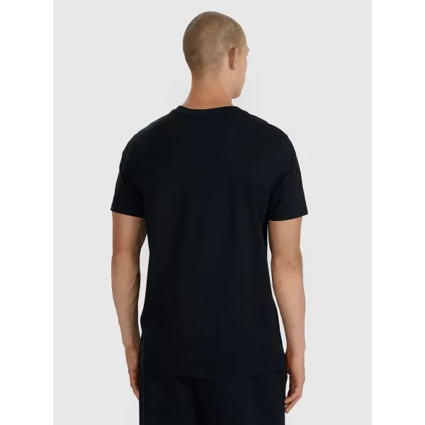  Pánske tričko 4F WAW25TTSHM2372 DEEP BLACK 