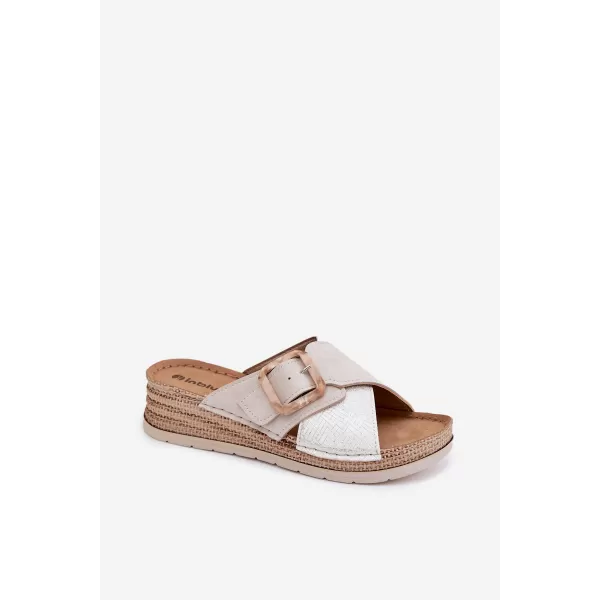 Dámske šľapky INBLU RV000016 BEIGE 