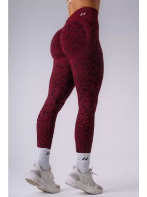 Dámske legíny NEBBIA PRIMAL 849 BORDO LEOPARD