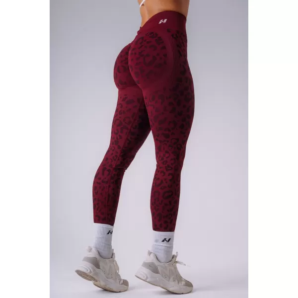  Dámske legíny NEBBIA PRIMAL 849 BORDO LEOPARD 