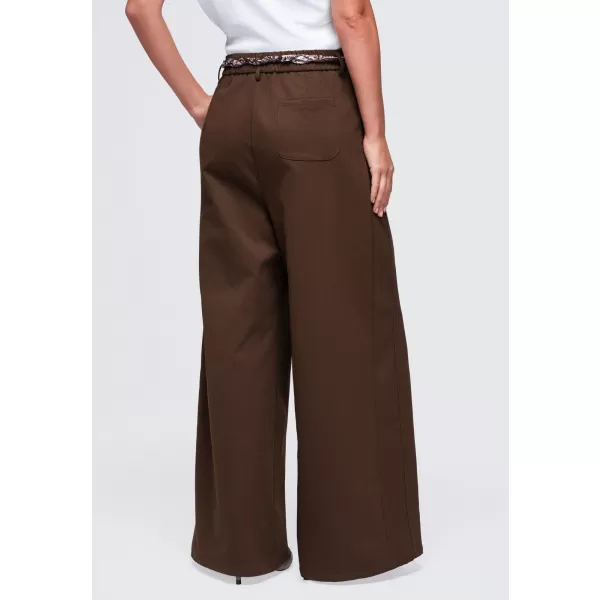  Dámske nohavice OMBRE OW-PA-E0020 BROWN 