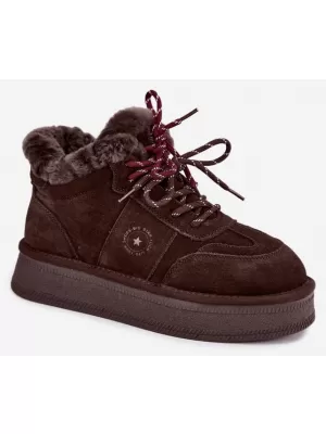 Dámske snehule BIG STAR SHOES UU274312 CHOCOLATE