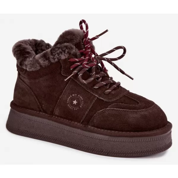  Dámske snehule BIG STAR SHOES UU274312 CHOCOLATE 