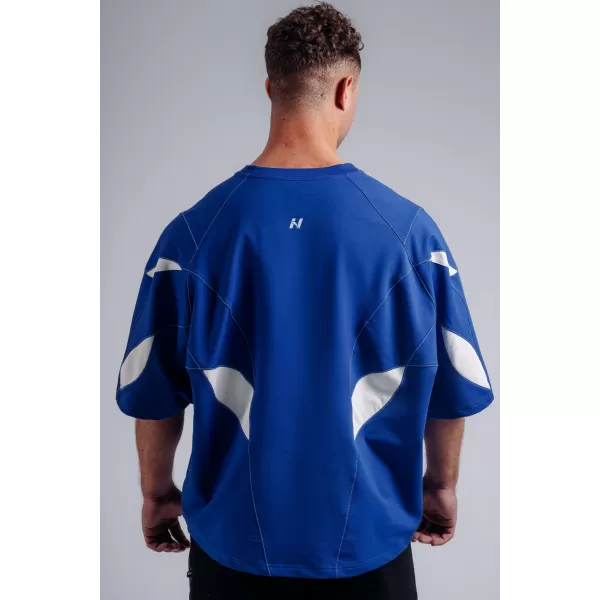  Oversized pump cover tričko NEBBIA PRIMAL 871 BLUE 