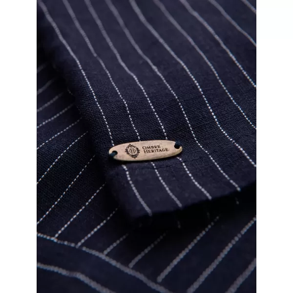  Pánska košeľa OMBRE OM-SHSS-0222 NAVY BLUE 