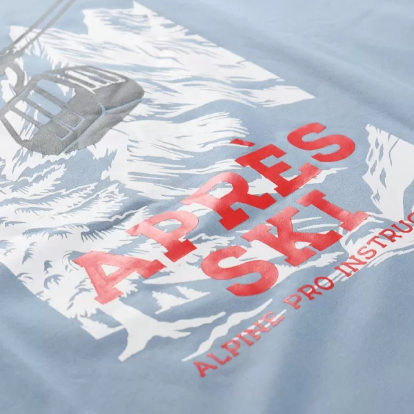  Pánske rýchloschnúce tričko ALPINE PRO STANS ASHLEY BLUE VARIANT PE 