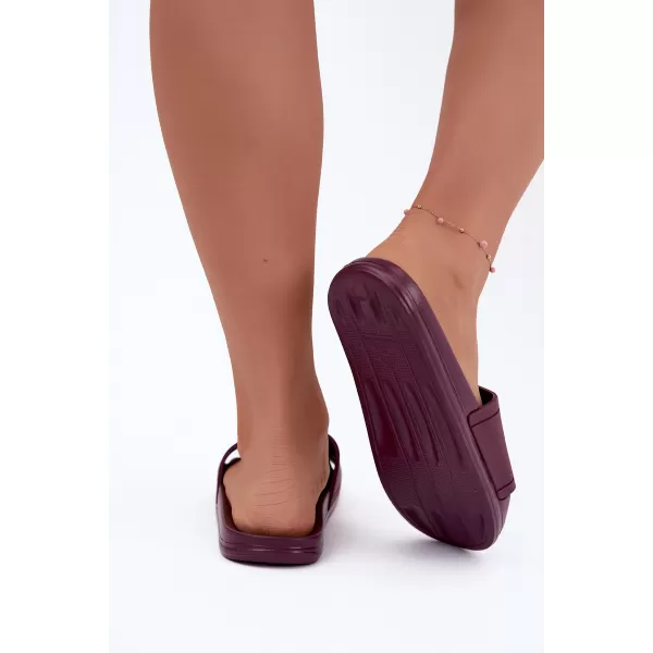  Dámske šľapky BIG STAR SHOES UU274070 VÍNOVÁ 