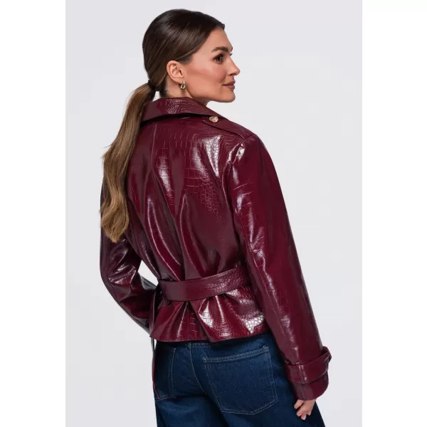  Dámska bunda OMBRE OW-JAFL-0144 BURGUNDY 