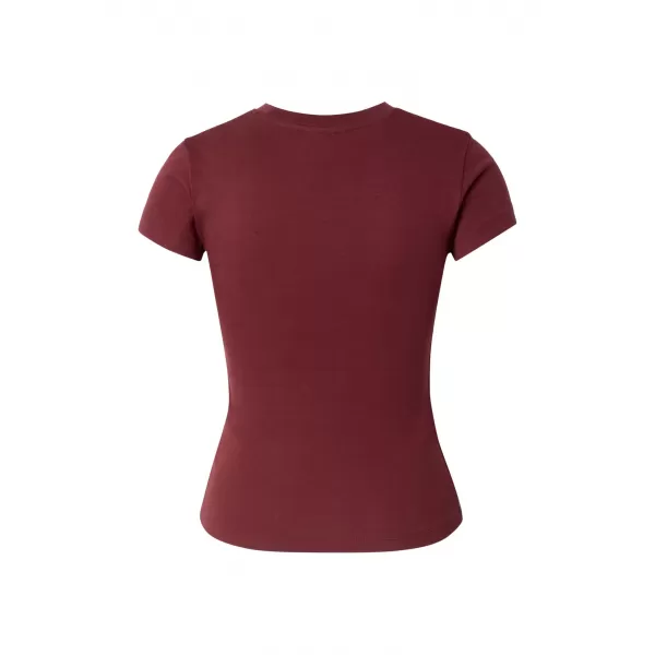  Dámske tričko URBAN CLASSICS TB8569-22408 DARK BRICK RED 