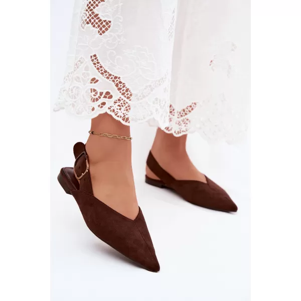  Dámske baleríny BOTO 9755 BROWN 