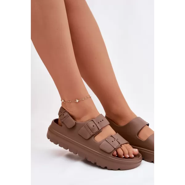  Dámske sandále BIG STAR SHOES TT274A035 BROWN/BEIGE 