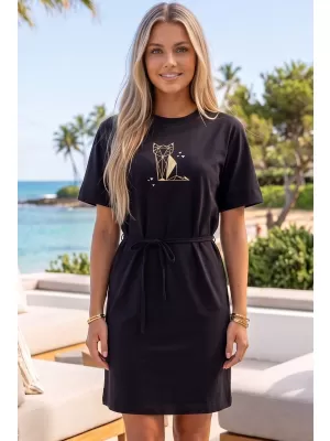 Dámske šaty ALTISPORT ALW091816 ČIERNOZLATÁ