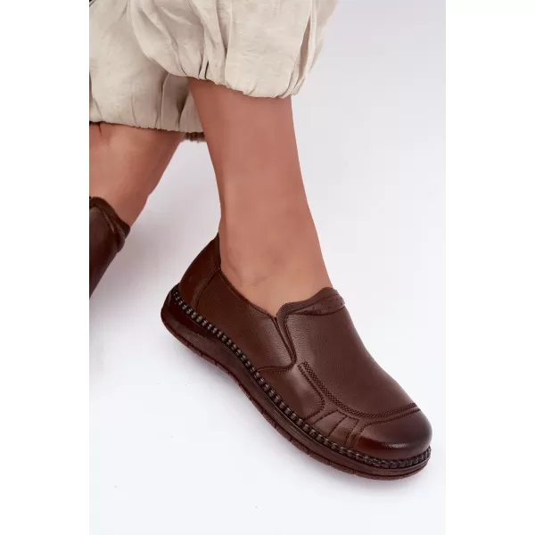  Dámske poltopánky VINCEZA 107241 BROWN 