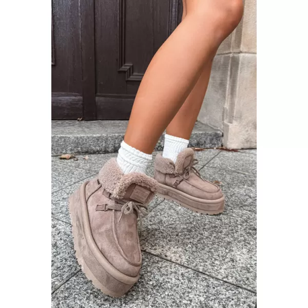  Dámske snehule BIG STAR SHOES UU274215 BEIGE 