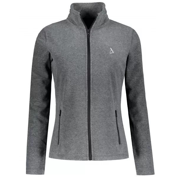  Dámska fleece mikina ALTISPORT ALW002852 ČIERNY MELÍR 