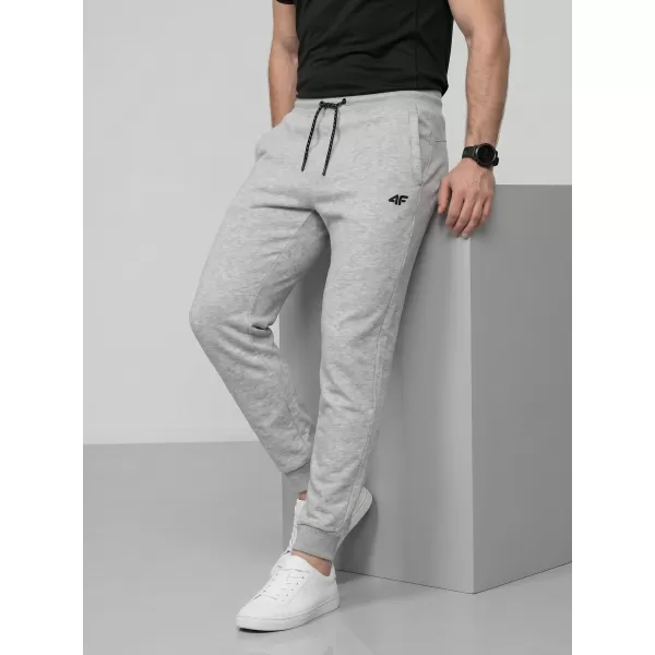  Pánske nohavice 4F WMM00TTROM1674 COLD LIGHT GREY MELANGE 