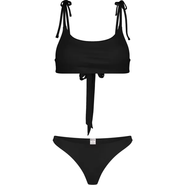  Dámske bikiny - spodný diel NORDBLANC GLITZ NBSSS8240 ČIERNA 