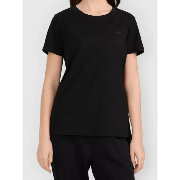  Dámske tričko 4F WAW25TTSHF2350 DEEP BLACK 