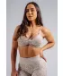 Medium support športová podprsenka s leopardím vzorom NEBBIA PRIMAL 854 CREAM LEOPARD