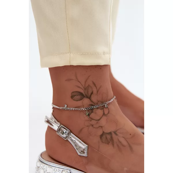  Dámske sandále D&A MR61-9002 SILVER 