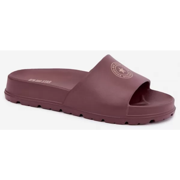  Dámske šľapky BIG STAR SHOES UU274075 VÍNOVÁ 