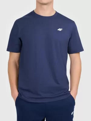 Pánske tričko 4F WAW25TTSHM2373 DENIM