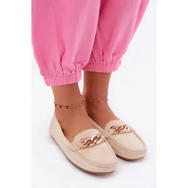  Dámske mokasíny BOTO XA011 BEIGE 