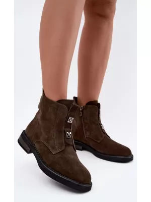 Dámske topánky D&A CR62-3334 KHAKI