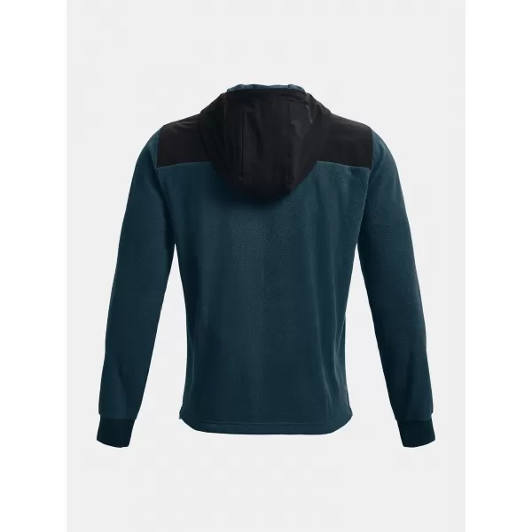  Pánska mikina UNDER ARMOUR UA RUSH FLEECE HOODIE 1366177-413 MODRÁ 