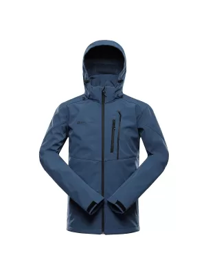 Pánska softshellová bunda ALPINE PRO HOOR 2 DK.METAL BLUE